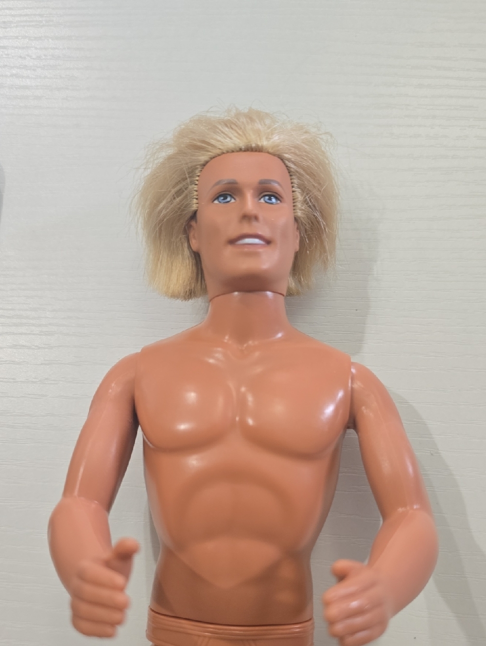 1997 Barbie Ken Doll, Long BlondHaired. 68 Body Tag, Twisted Body. Naked. Used.